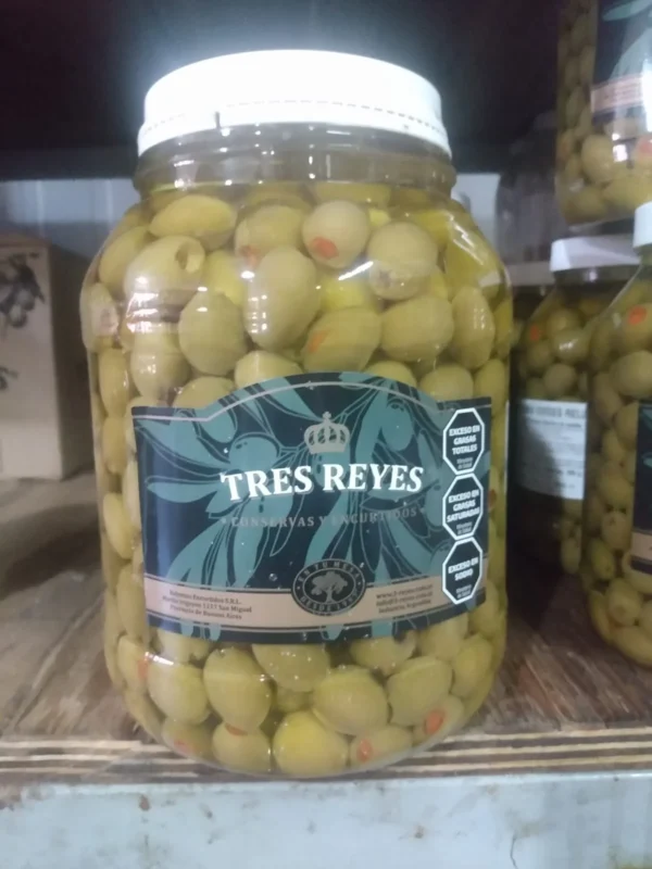 ACEITUNA VERDE RELL. C/MORRON X 2KG ACEITE (UN.)