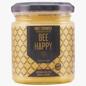 MIEL CREMOSA "BEE HAPPY" X 250grs - 100% natural - (VIDRIO)