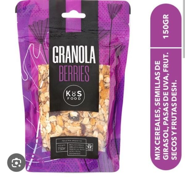 GRANOLA BERRIES X 150GRS (UNIDAD)