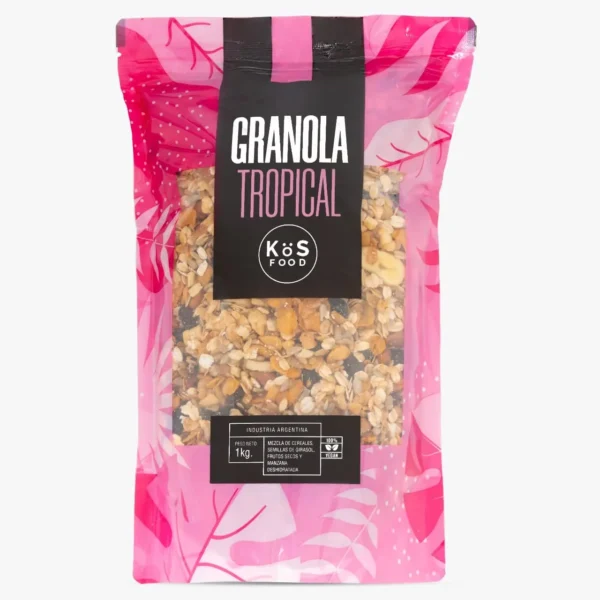 GRANOLA "KOS" TROPICAL  1 KG (UNIDAD)