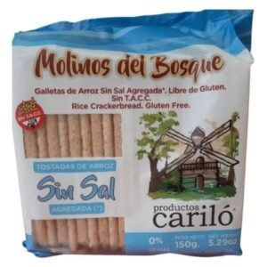 TOSTADA DE ARROZ "CARILO" SIN SAL X150 GR.