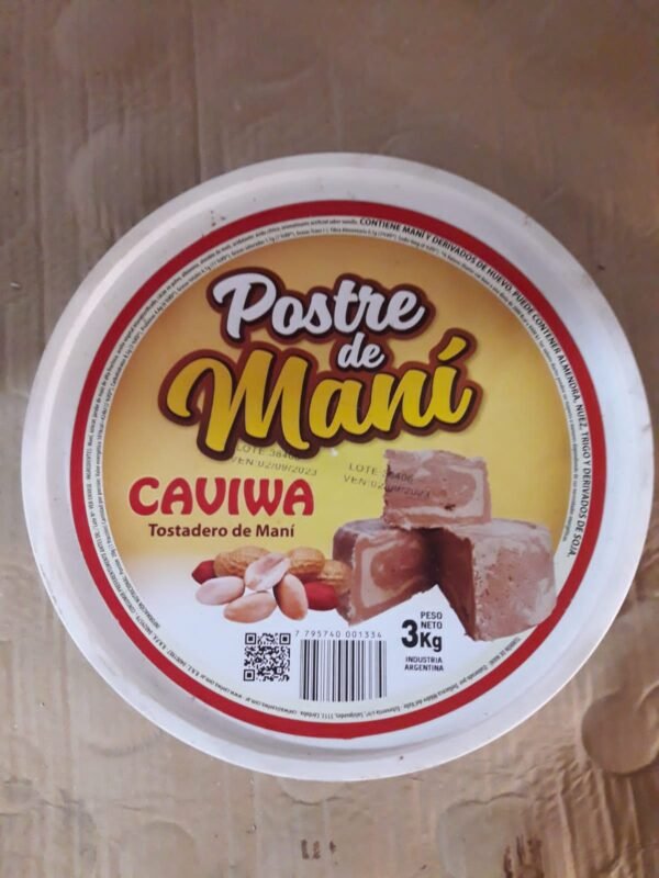 POSTRE DE MANI X 3KG (UNIDAD)