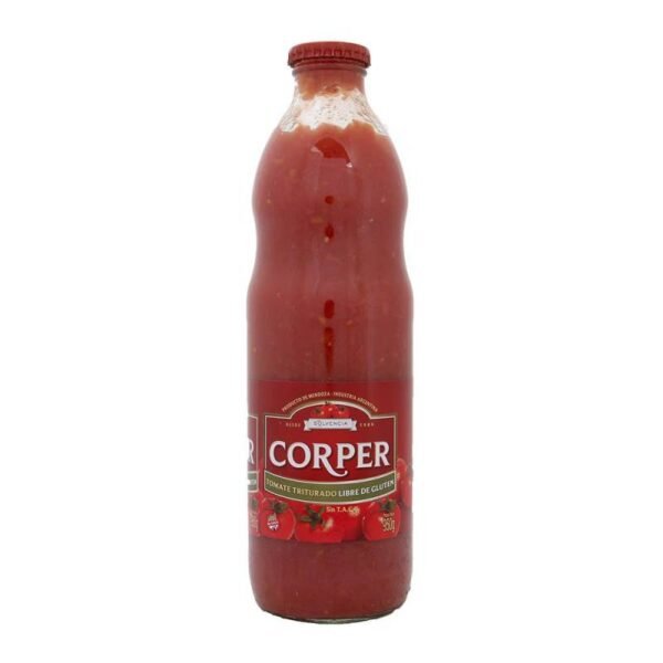 TOMATE EN BOTELLA "CORPER" X 1 LT X 8 UNIDADES