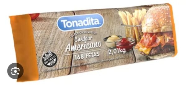 CHEDDAR EN FETAS "TONADITA" X168 FETAS